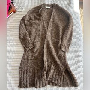 Anthropologie Brown Cardigan Sweater